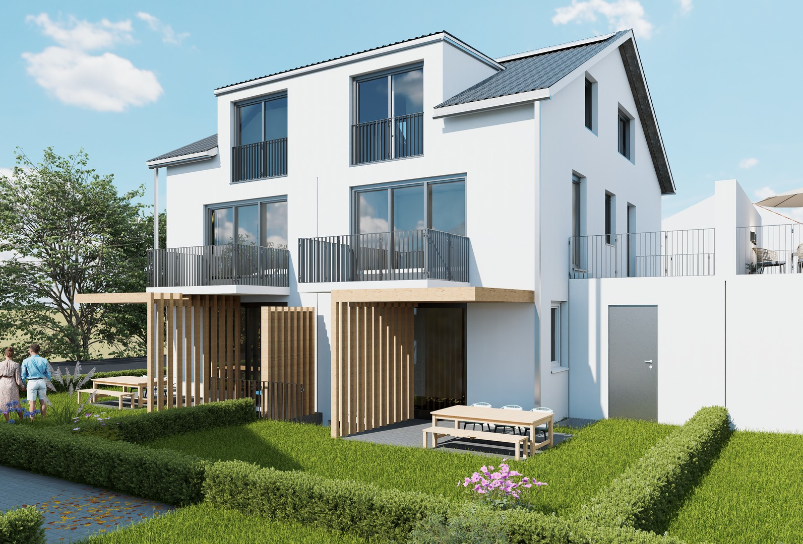 Doppelhaushälften 1 & 2 /West