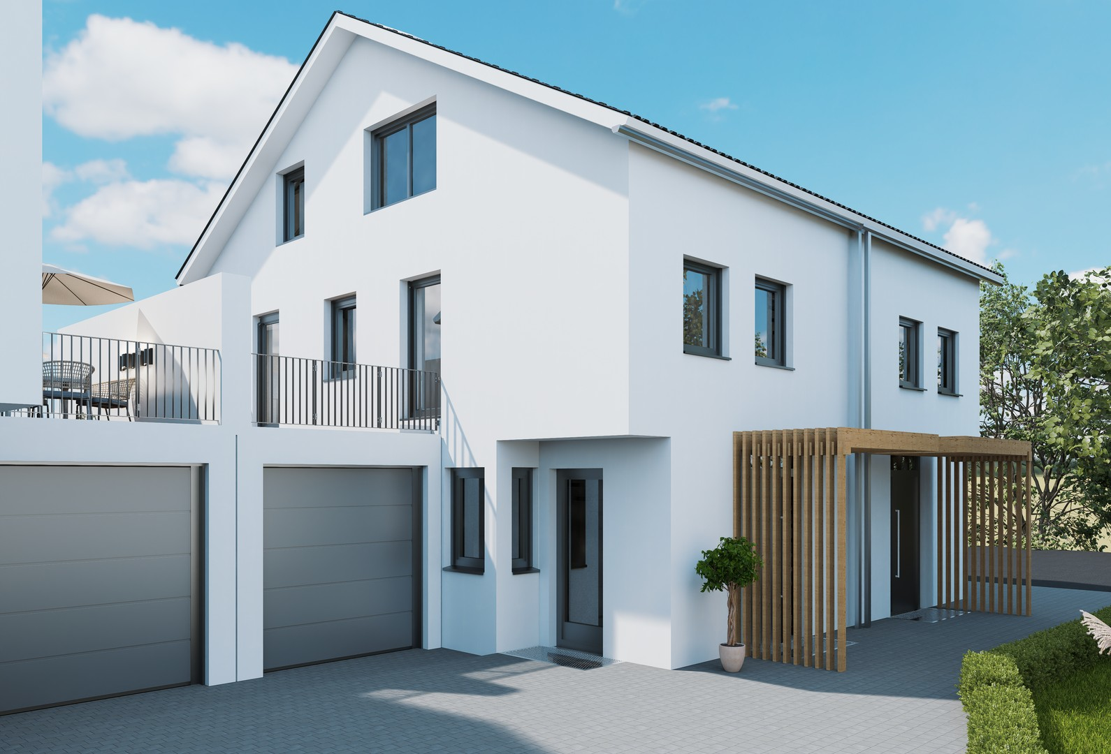 Doppelhaushälfte 1 & 2 / Ost