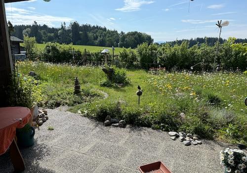 Terrasse mit Garten