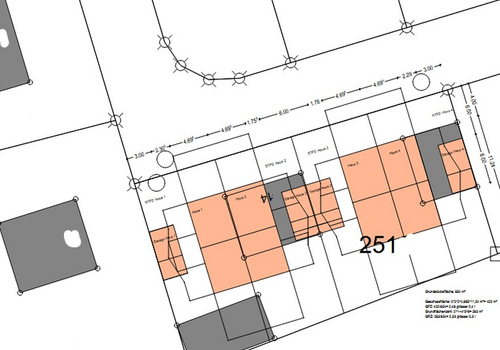 Lageplan m. Bebauungsvorschlag