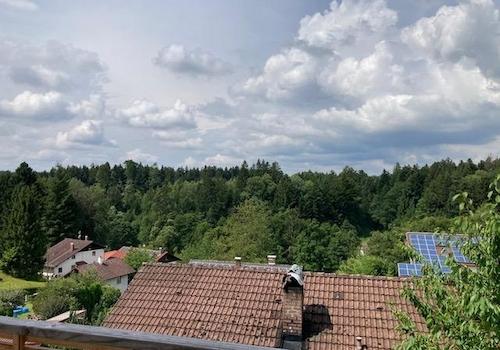 Aussicht vom Balkon