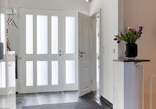 Blick auf Eingangstür