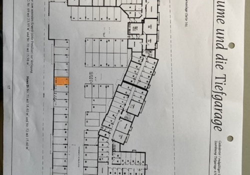 Grundriss Tiefgarage und Keller