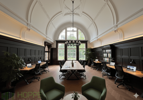 Coworking (Einrichtungsbeispiel KI generiert)