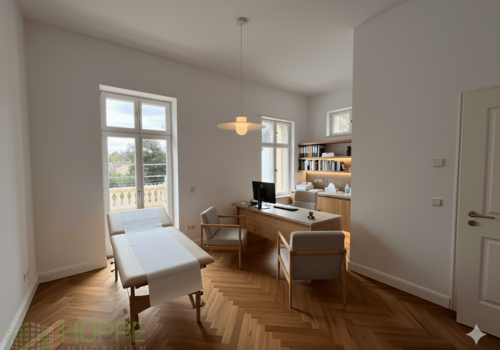 Arztpraxis (Einrichtungsbeispiel KI generiert)