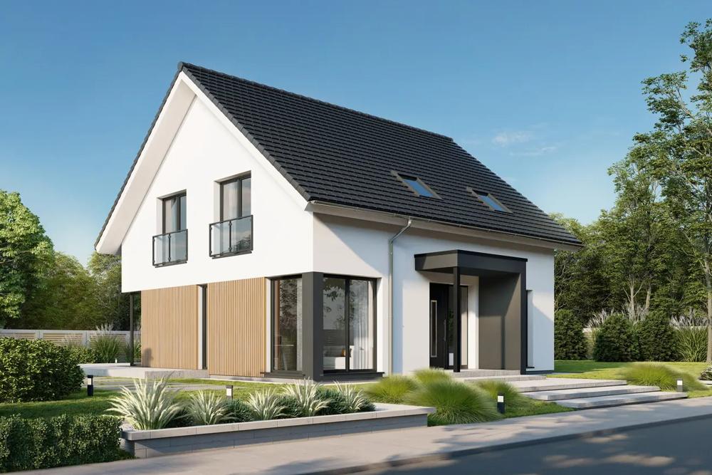 Illustration Hausansicht Vorderseite Point 153.1 S