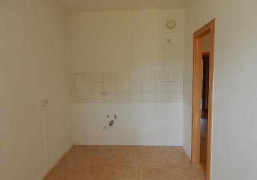 Küche mit Fliesenspiegel