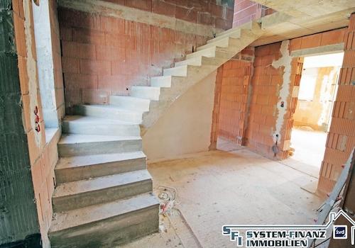 Detailfoto Eingangsbereich mit Treppe