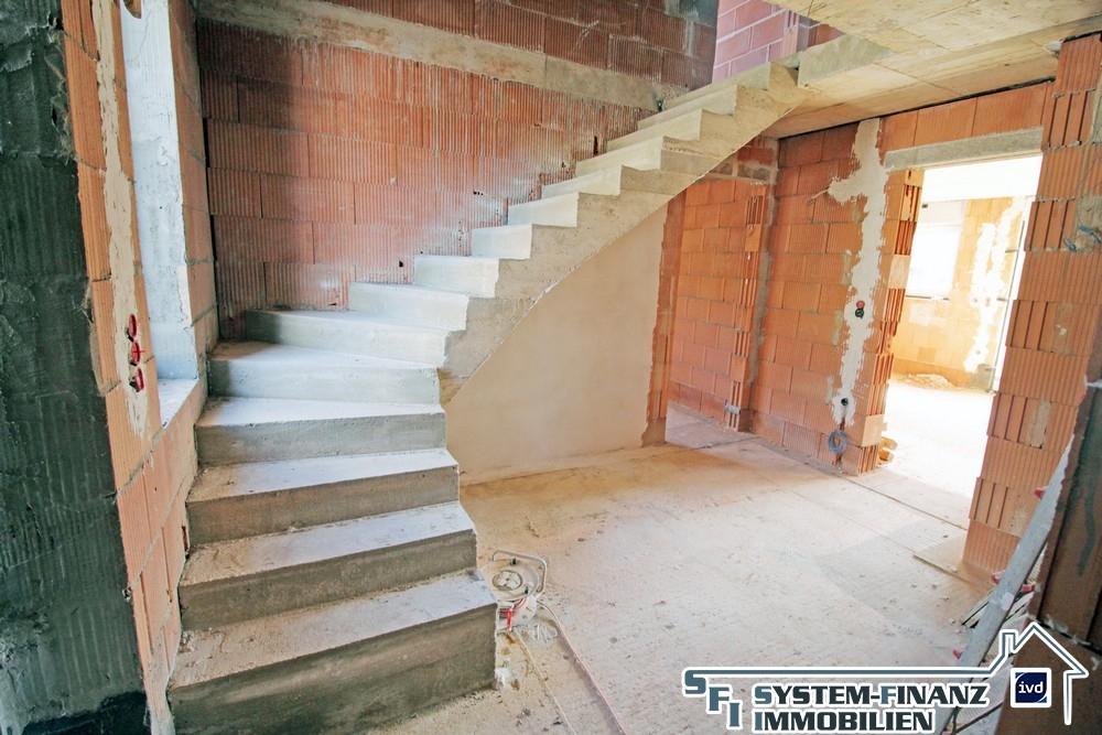 Detailfoto Eingangsbereich mit Treppe