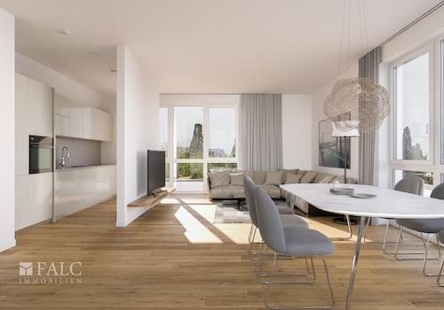 Wohnbereich mit Zugang zur Küche