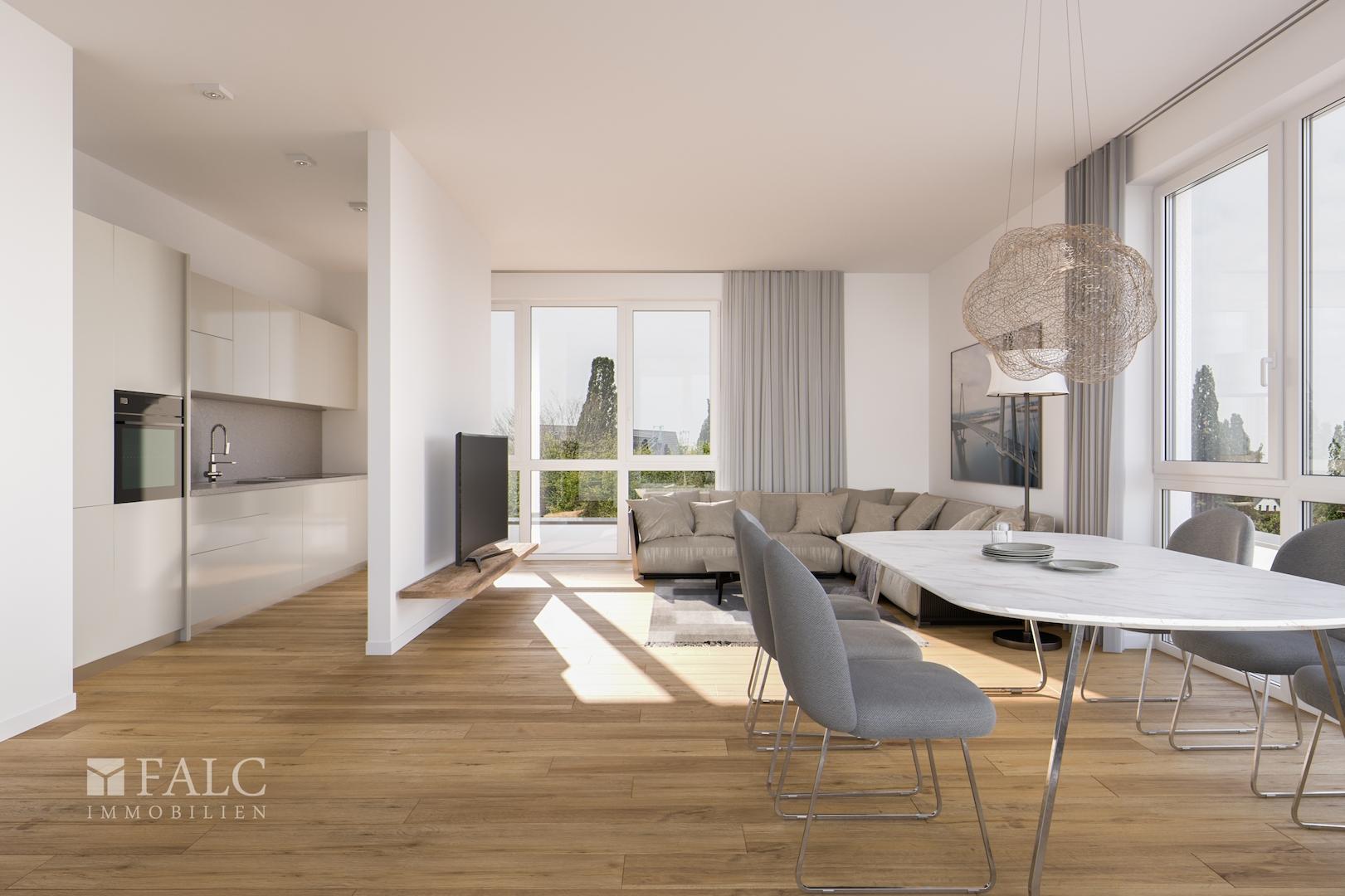 Wohnbereich mit Zugang zur Küche