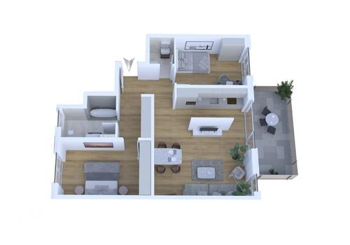 Grundriss WG 2, 4, 6