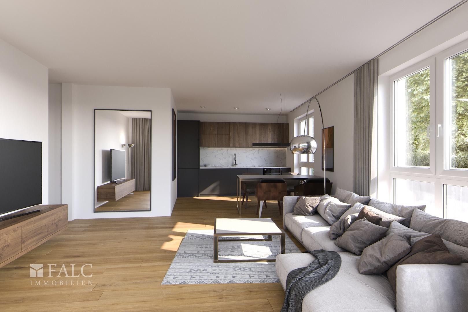 Wohnbereich mit offener Küche