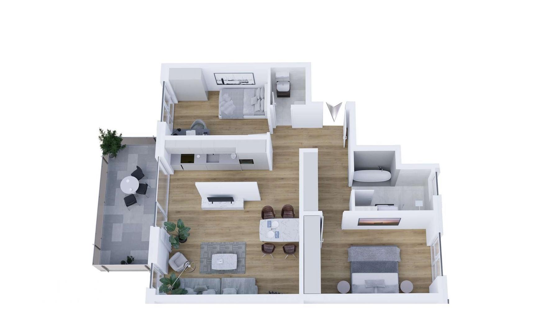 Grundriss WG, 8, 10, 12