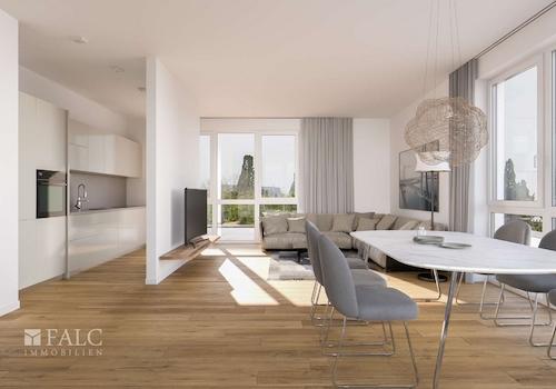 Wohnbereich mit Zugang zur Küche