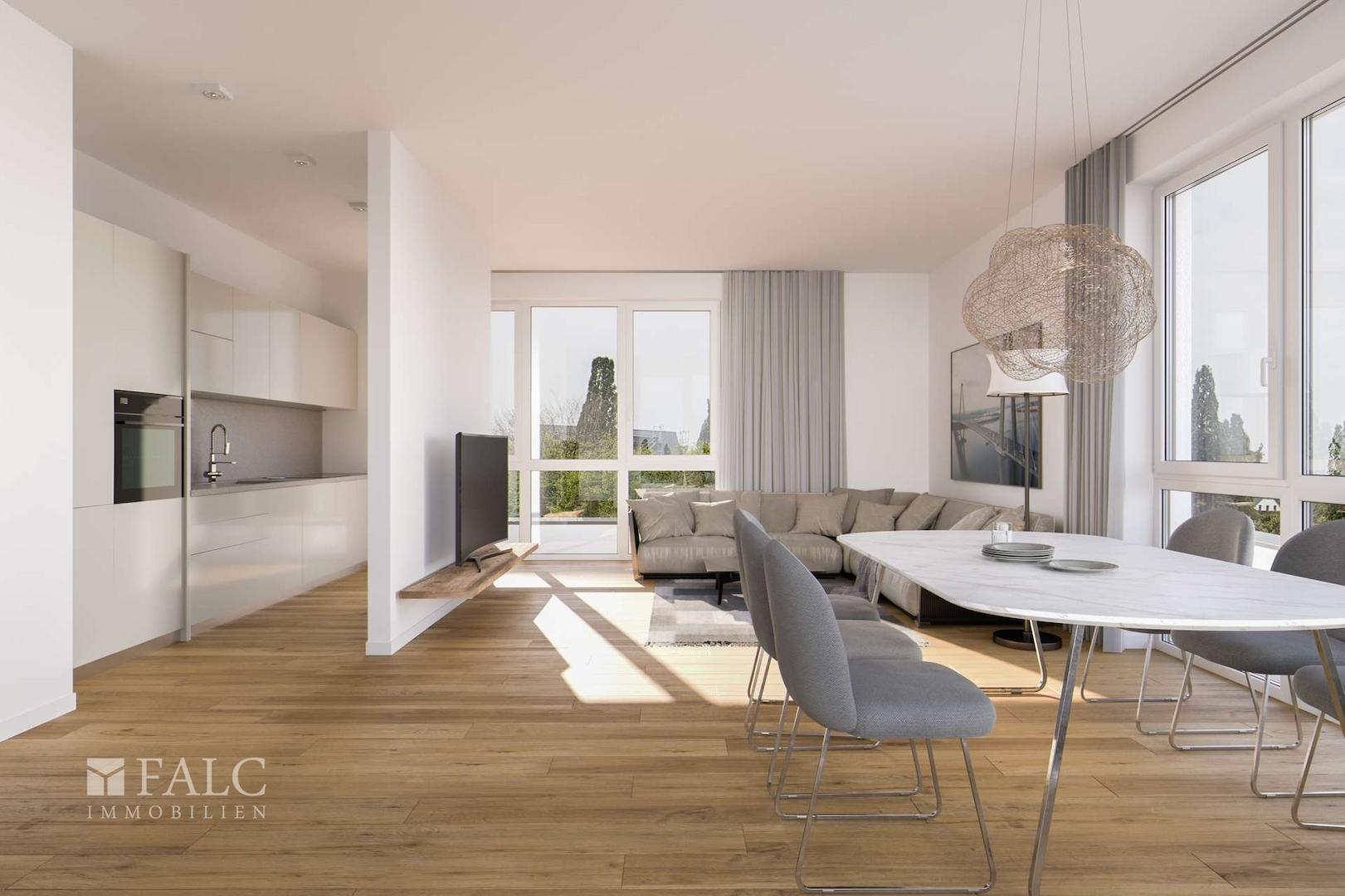 Wohnbereich mit Zugang zur Küche