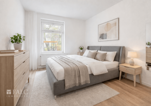 Schlafzimmer virtuell eingerichtet