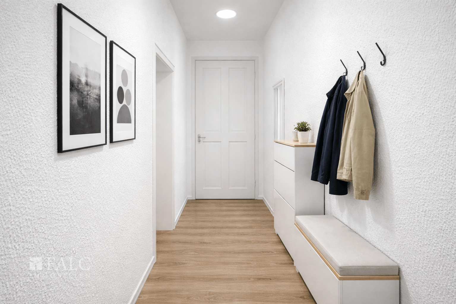 Flur virtuell eingerichtet