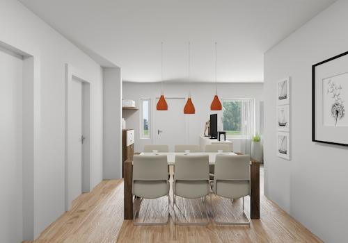 Wohn-Essbereich - Illustration