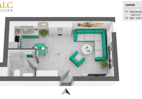 Grundriss - Wohnung 59