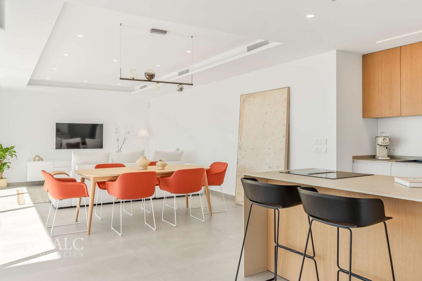 Essbereich und Wohnbereich