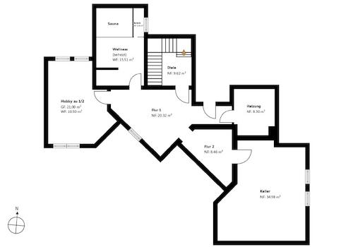 Grundriss Untergeschoss