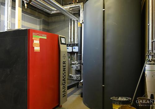 Moderne Hackschnitzelheizung