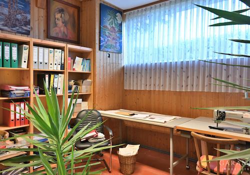 Büro  in der Werkstatthalle
