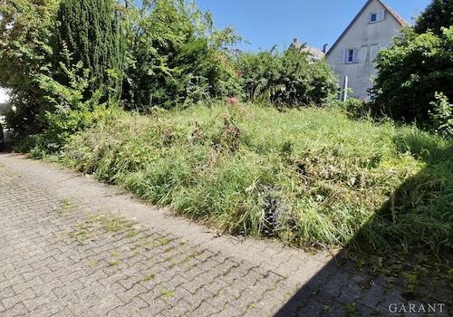 Grundstück und Einfahrt