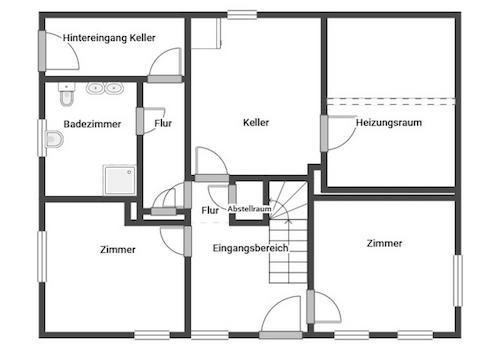 Grundriss Untergeschoss