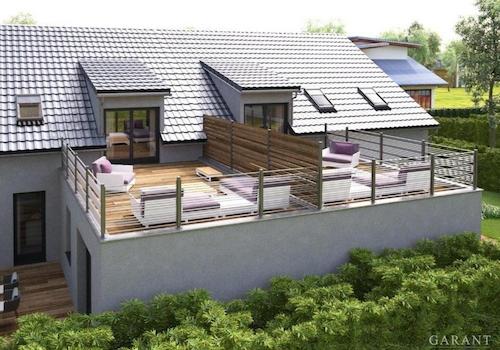 Dachterrasse nach Westen