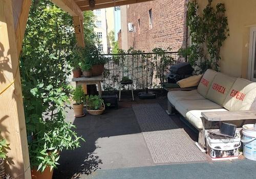 Hinterhaus Terrasse Ã¼berdacht - Teil 1