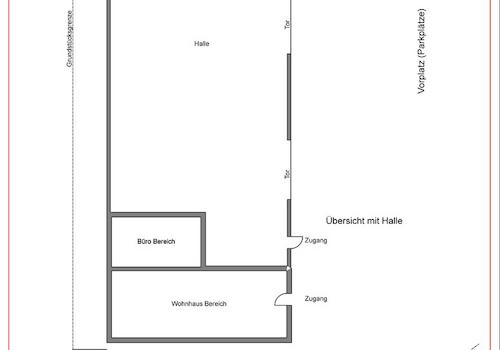 EG Übersicht mit Halle