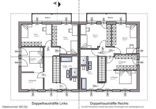 Grundriss Obergeschoss