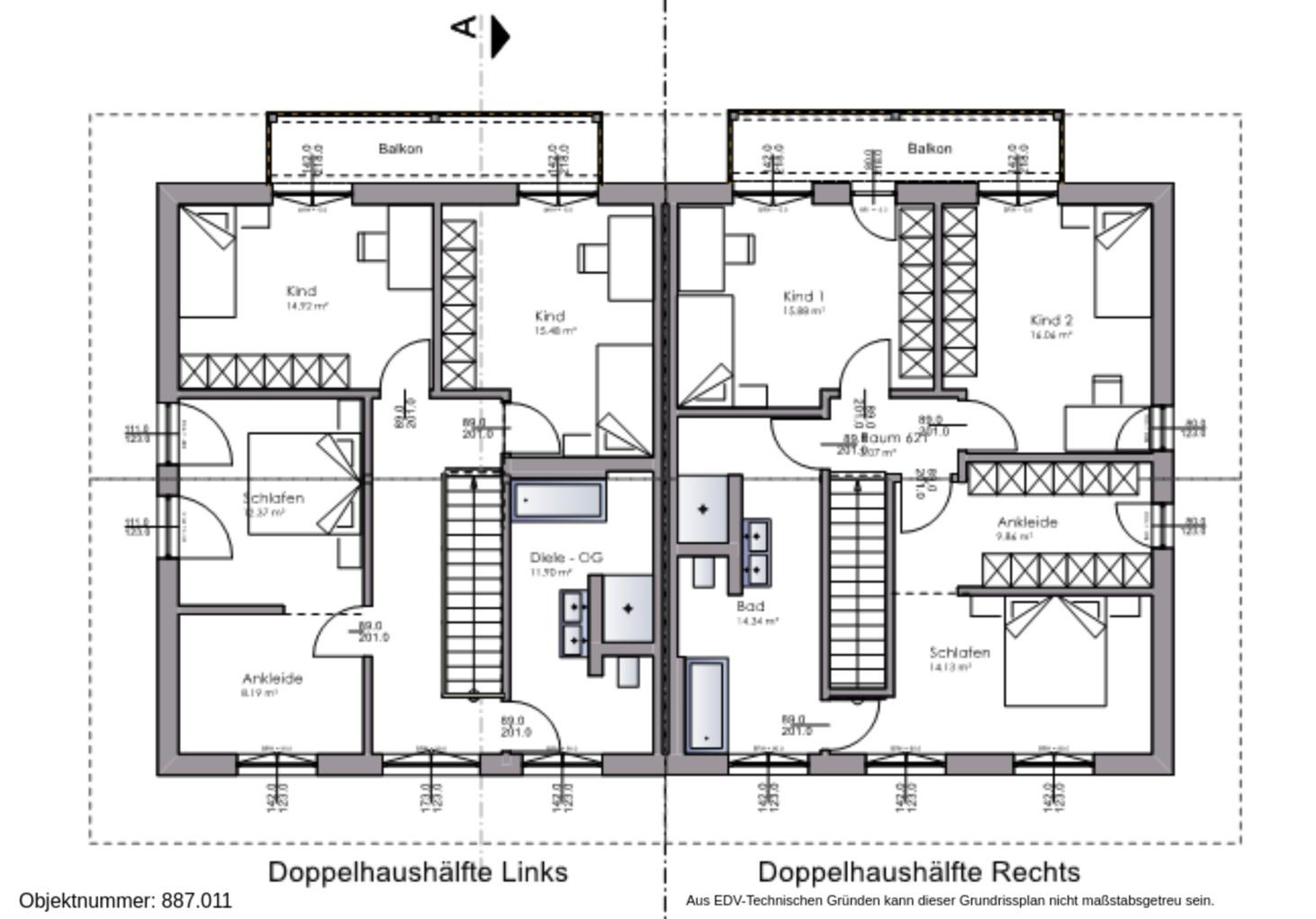Grundriss Obergeschoss