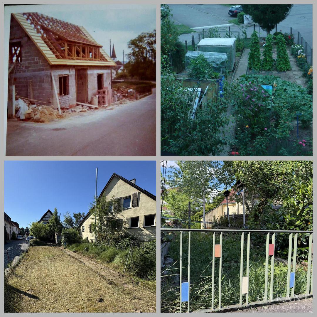 Aussenbereich damals und heute