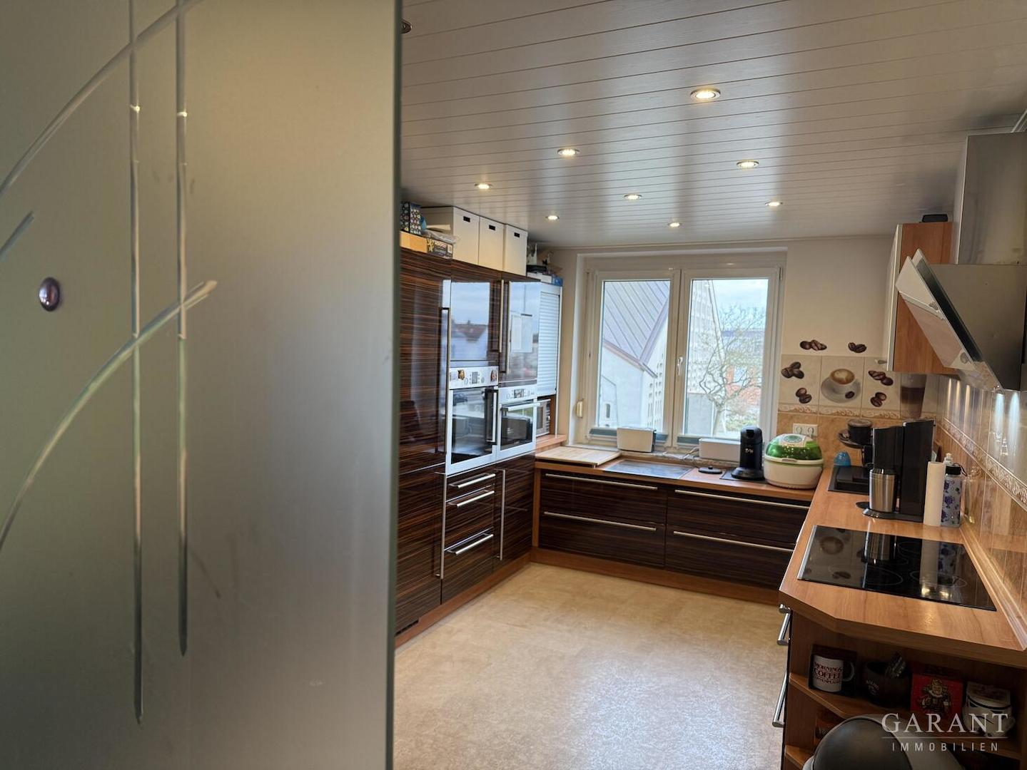 Glasschiebetür bei der Küche