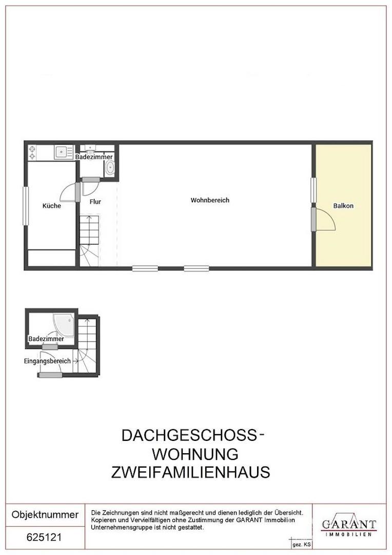 Grundriss Dachgeschoss Zweifamilienhaus