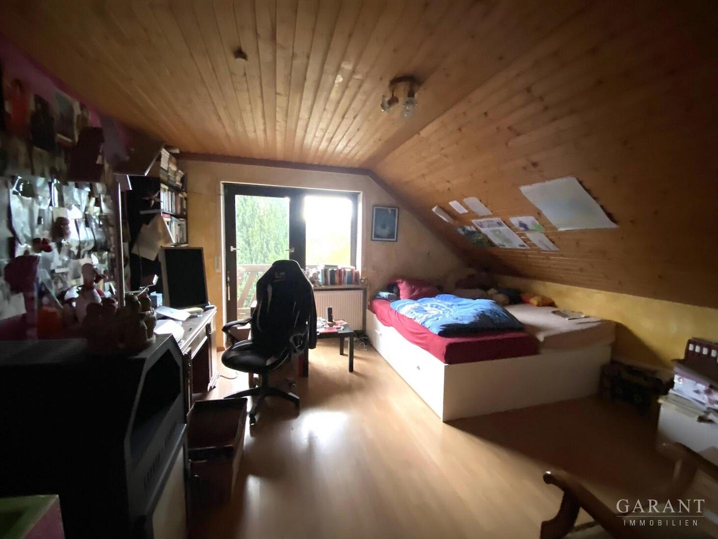 Blick in ein DG -Zimmer