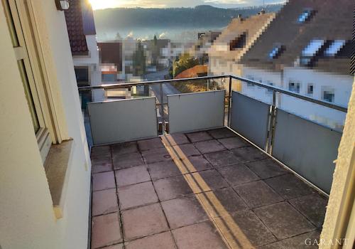 Blick vom Balkon