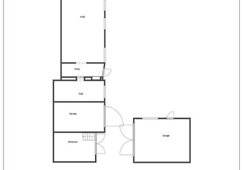 Grundriss Erdgeschoss vorderes Nebengebäude