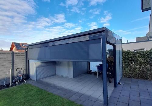 Gartenhaus mit Überdachung