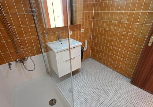 Badezimmer m. Dusche u. WA Platz