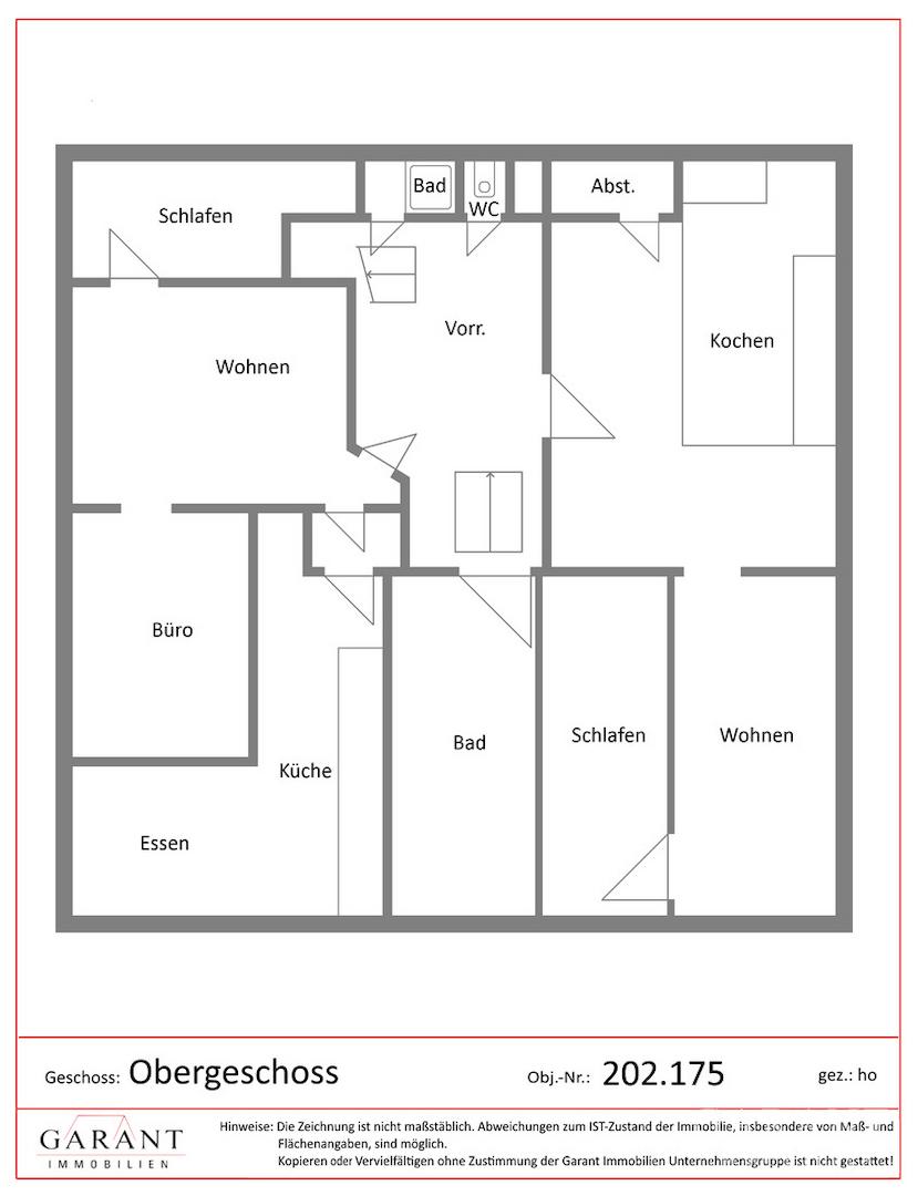Grundriss  Obergeschoss