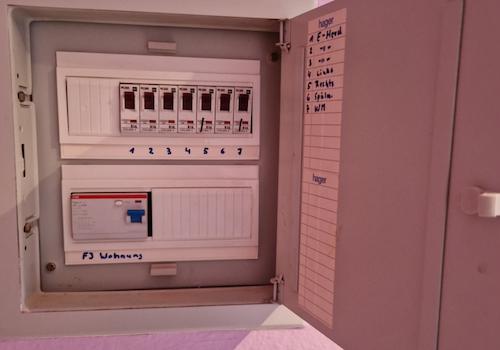 Unterverteilung Wohnung