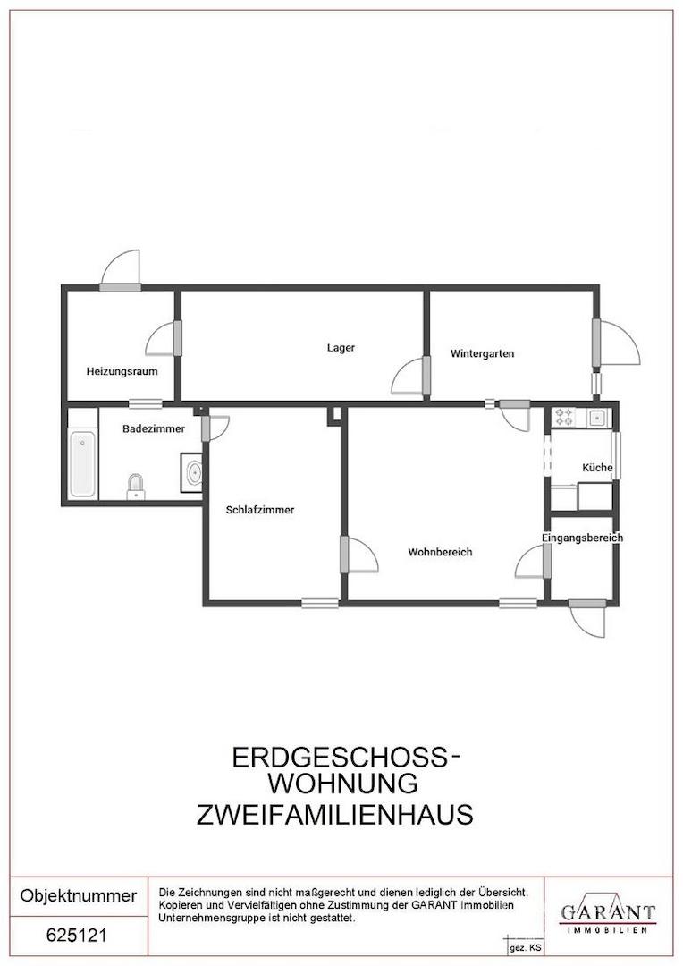 Grundriss Erdgeschoss Zweifamilienhaus