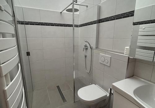 Modernes Bad mit XXL-Dusche