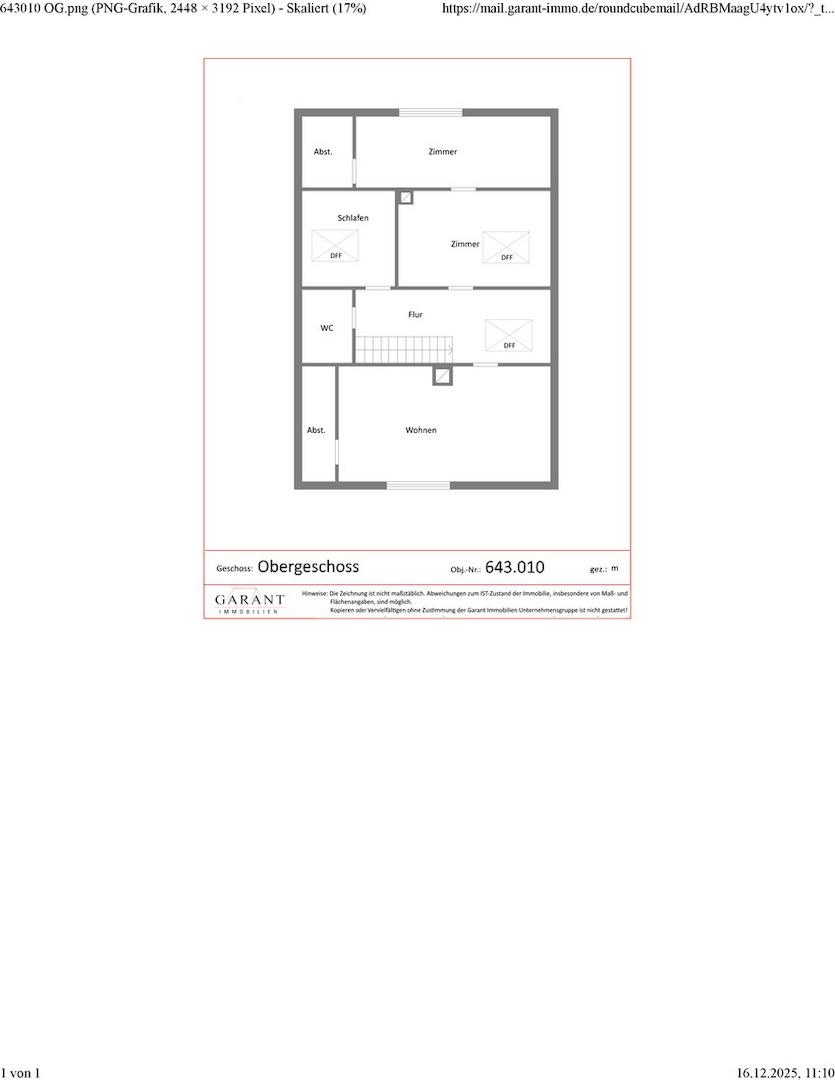 Grundriss Dachgeschoss (Seite 1)