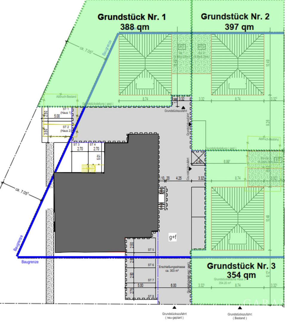 3 Baugrundstücke zu verkaufen