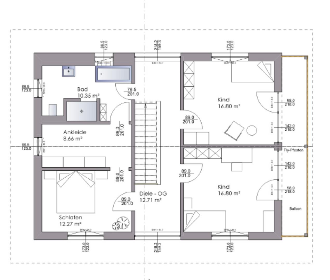 Grundriss Obergeschoss